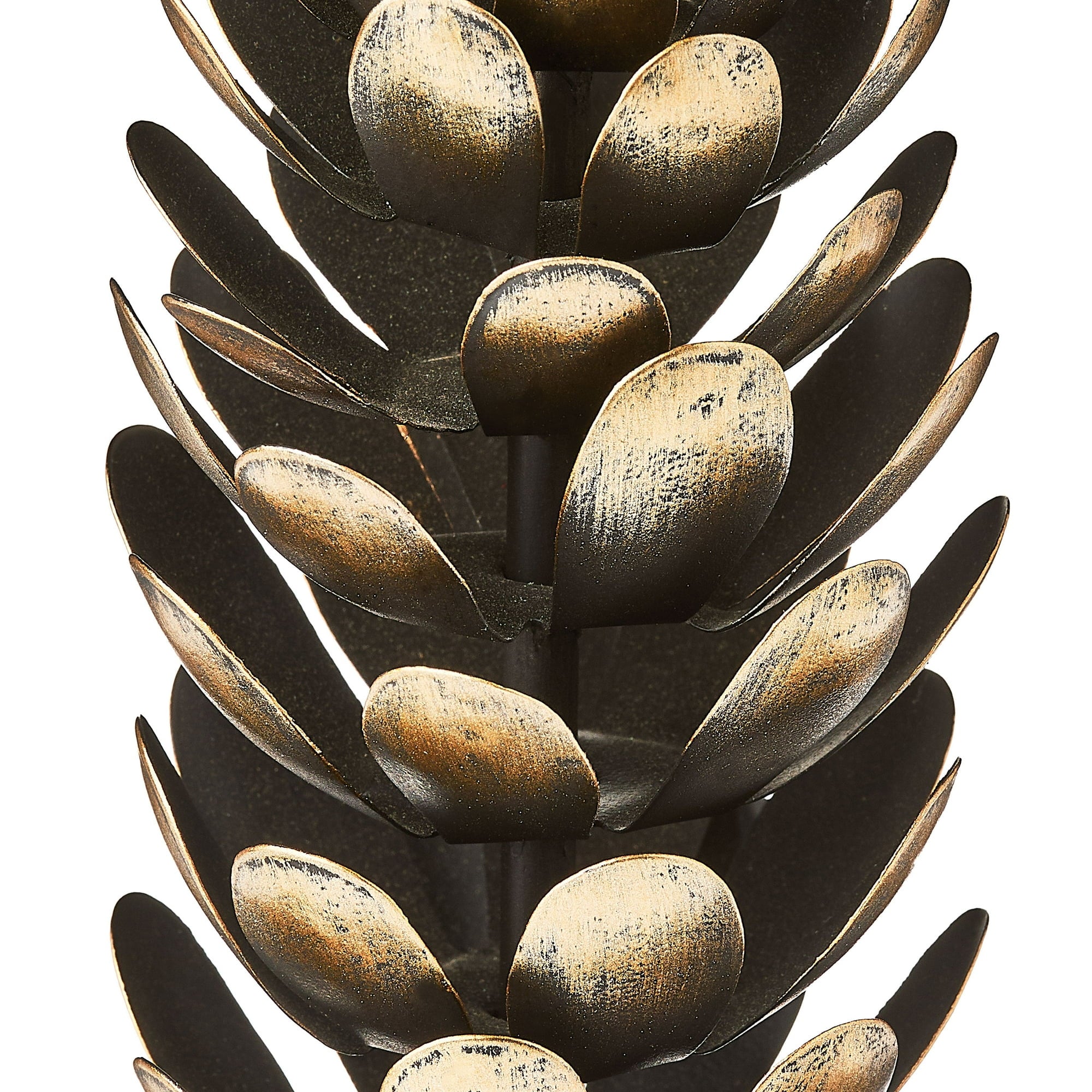 Large Brown and Gold Iron Pinecone Christmas Taper Candle Holder, 9", by Holiday Time