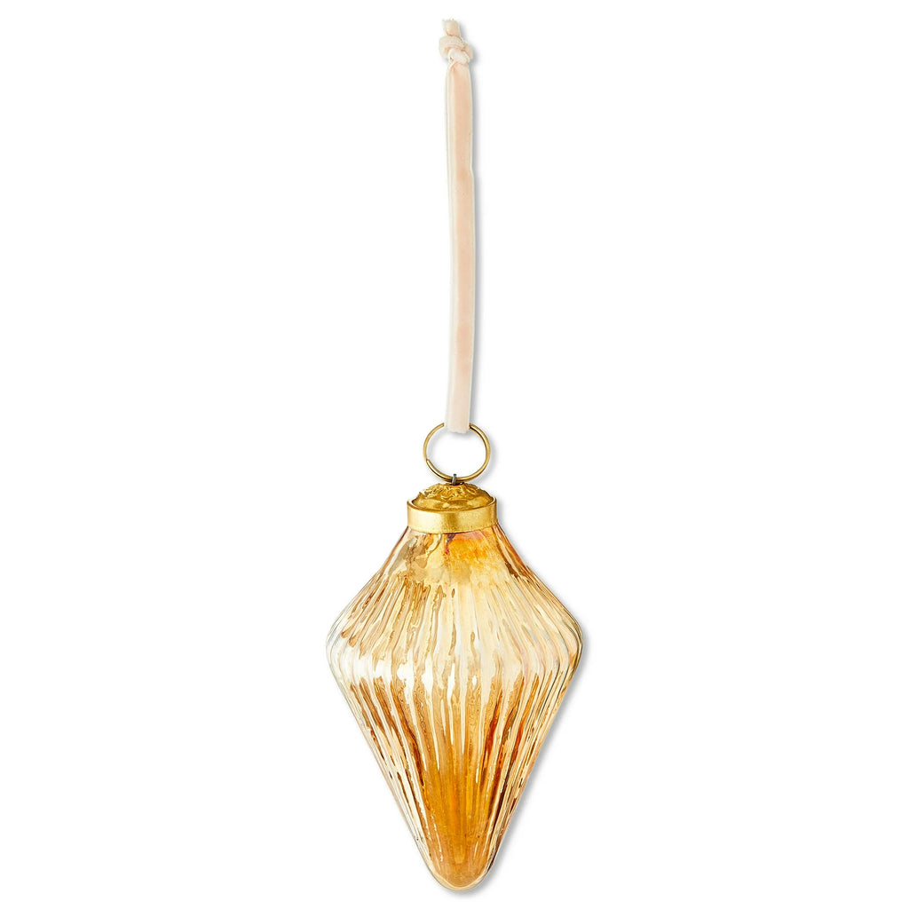 Gold Glass and Metal Gem Christmas Ornament, 4.5", by Holiday Time