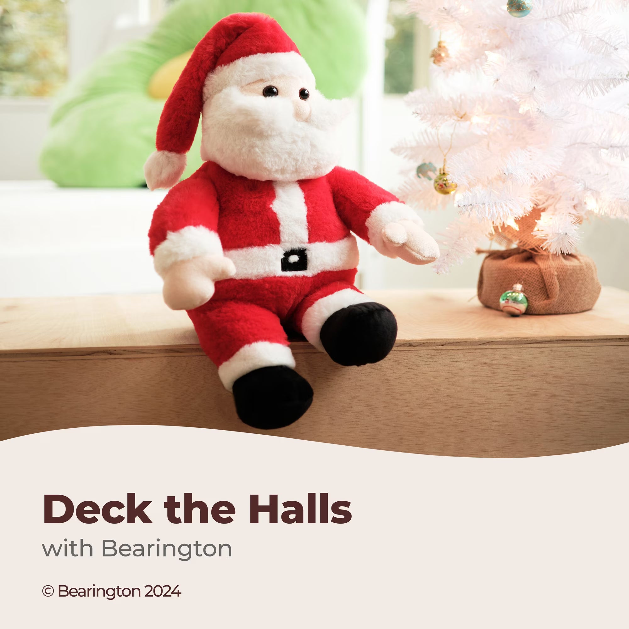 Bearington Santa Claus Kringle Plush, Santa Doll, 16 In Stuffed Animal, Ideal Toy Gift for Toddlers, Kids & Teens, For Ages 3-14