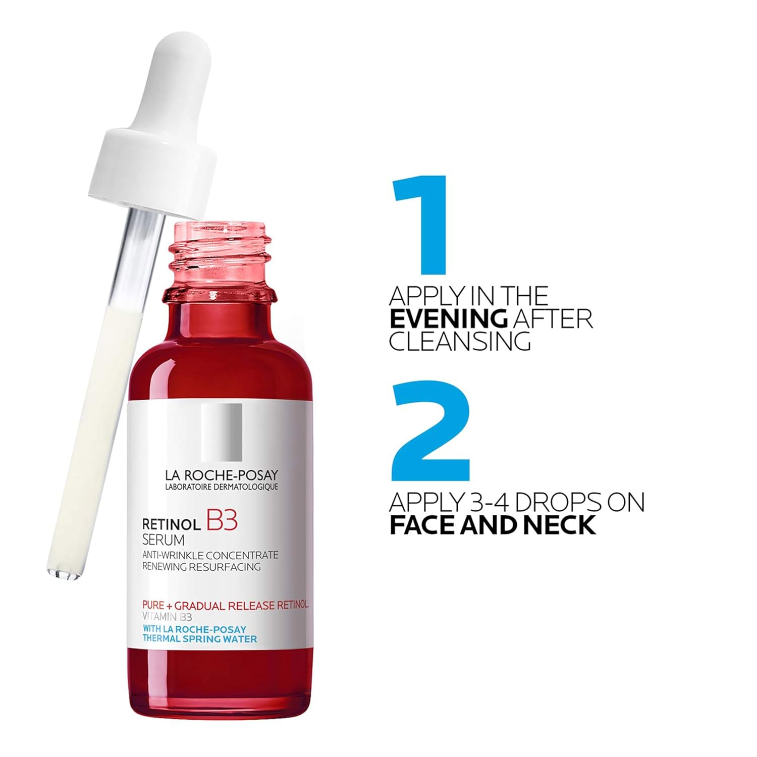 La Roche-Posay Pure Retinol Face Serum with Vitamin B3 (1.0 Fl. Oz)