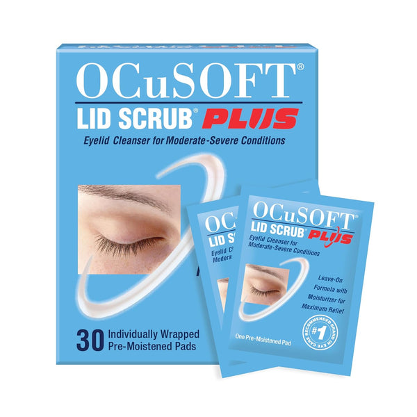 OCuSOFT Lid Scrub Plus Eyelid Cleanser | Wholesale Pack – Bundle of 22 Boxes (30 Count Each) | Free Shipping