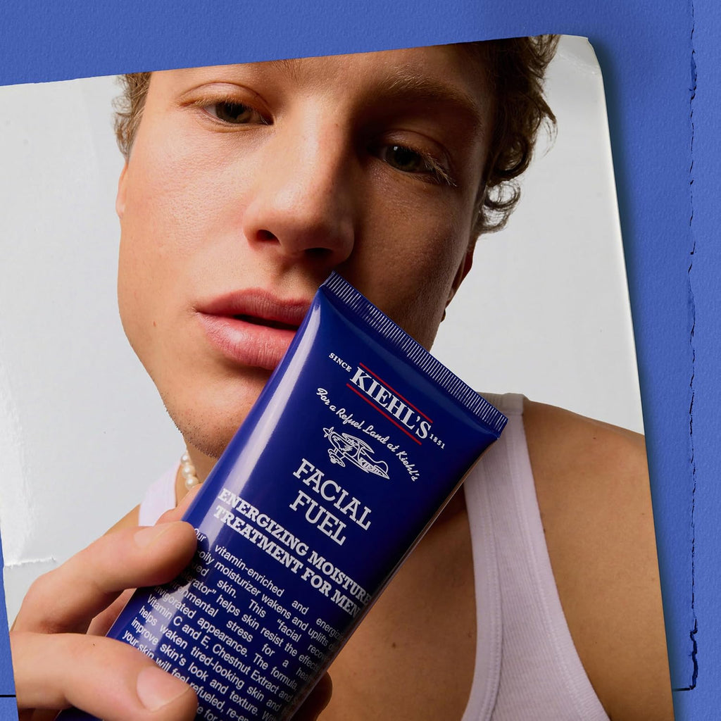 Kiehl's Facial Fuel Moisturizer, Men's Face Cream, with Vitamin C and Caffeine