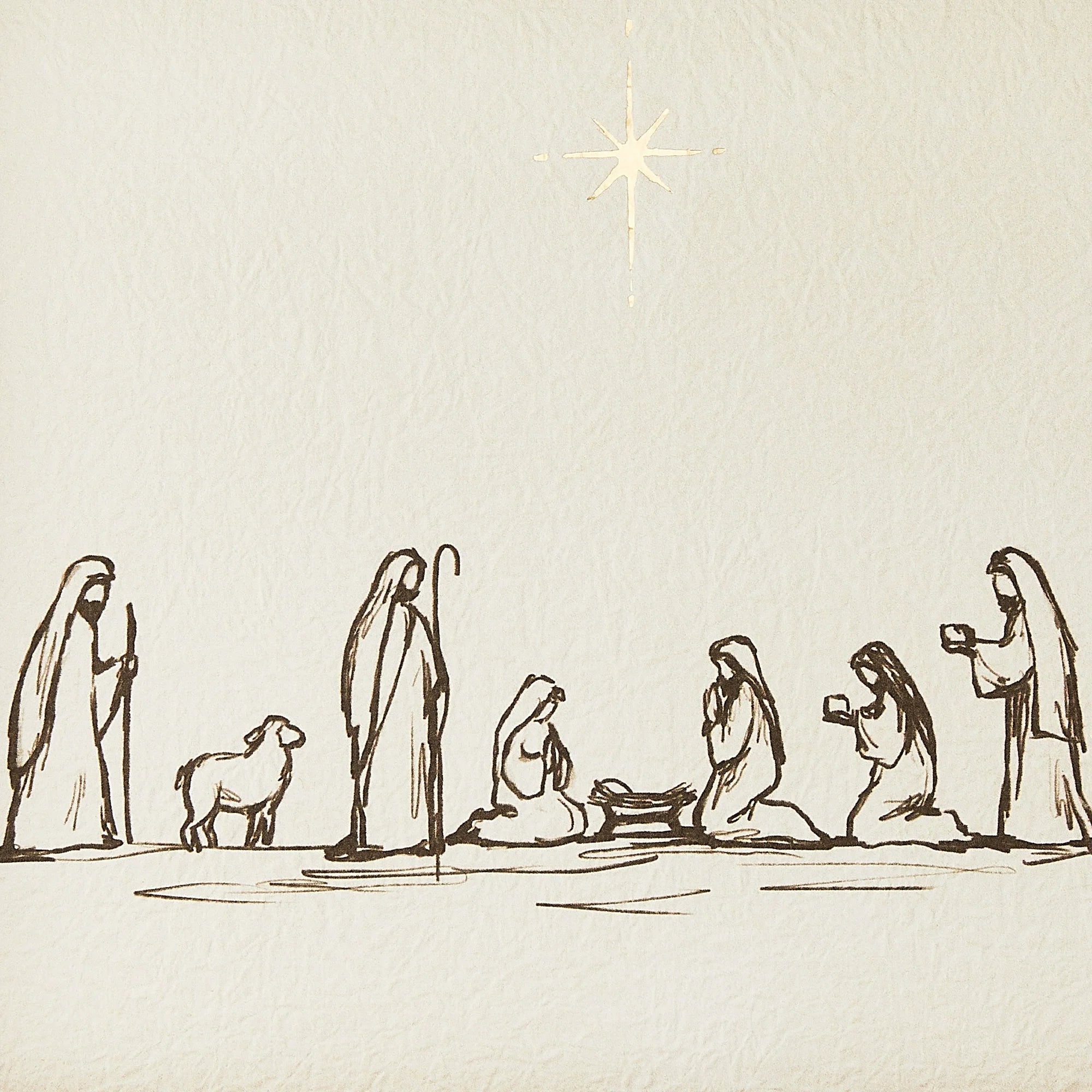Nativity Scene with Bethlehem Star Framed Christmas Wall Art, 14" x 11", by Holiday Time