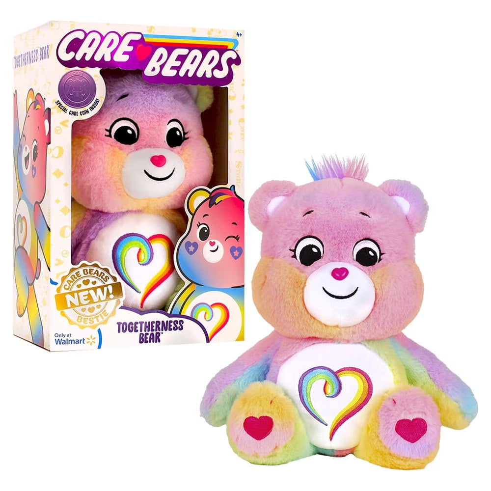 Care Bears 14" Plush - Togetherness Bear – Perfect Stuffed Animal Support Gift Collectors, for Ages 4+