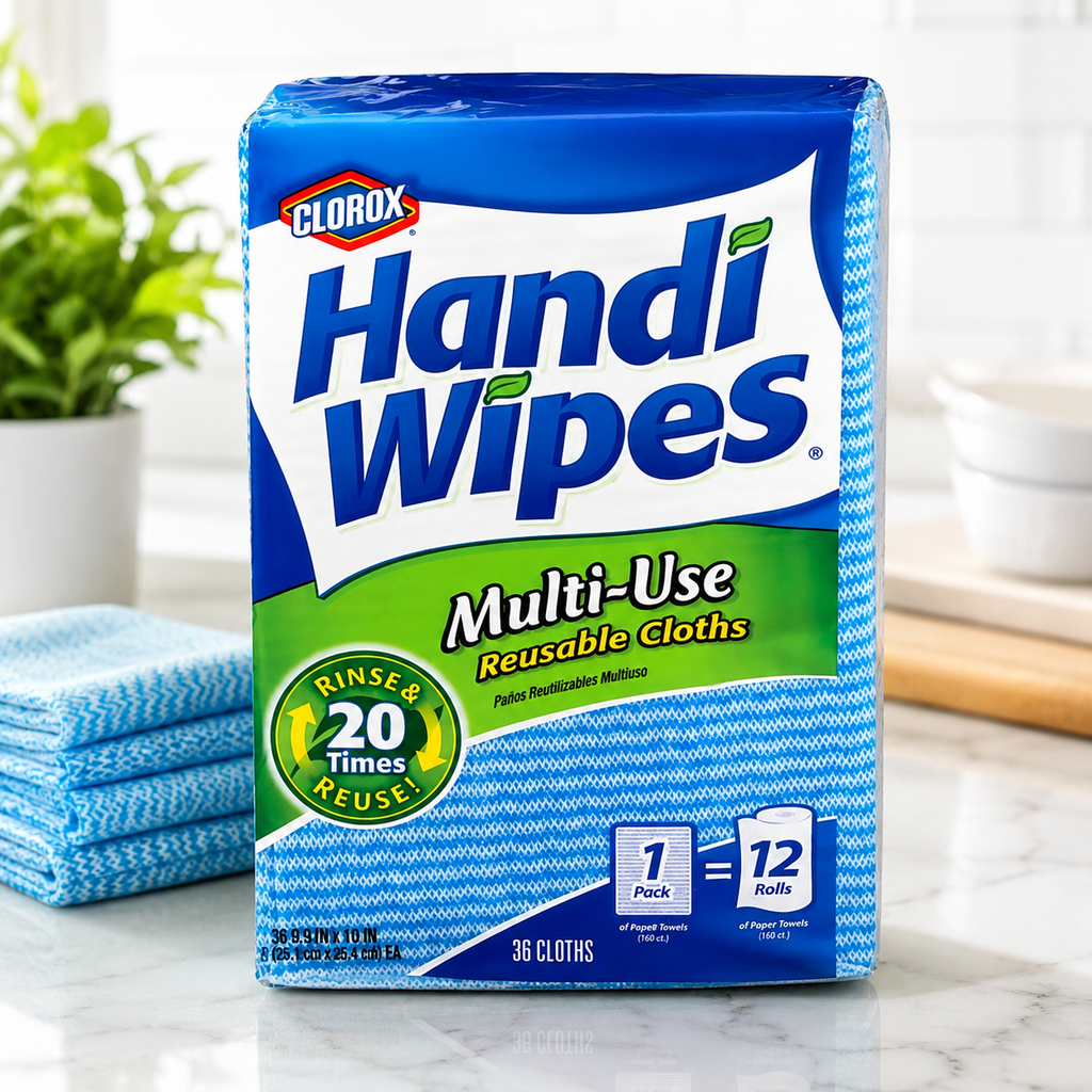 Clorox Handi Wipes Multi-Use Reusable Cloths – 36 Count