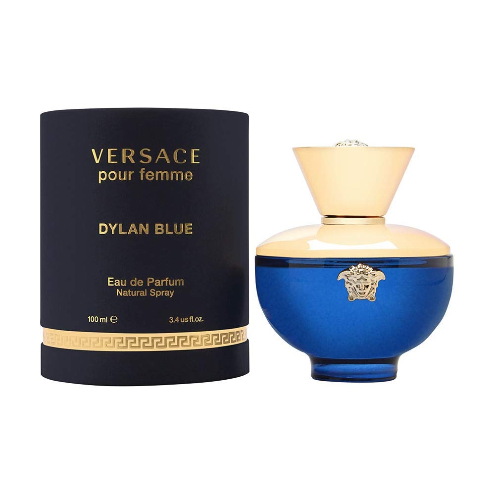 Versace Dylan Blue Pour Femme Eau De Parfum Spray 3.4 oz / 100ml – Fruity Floral Women’s Luxury Perfume