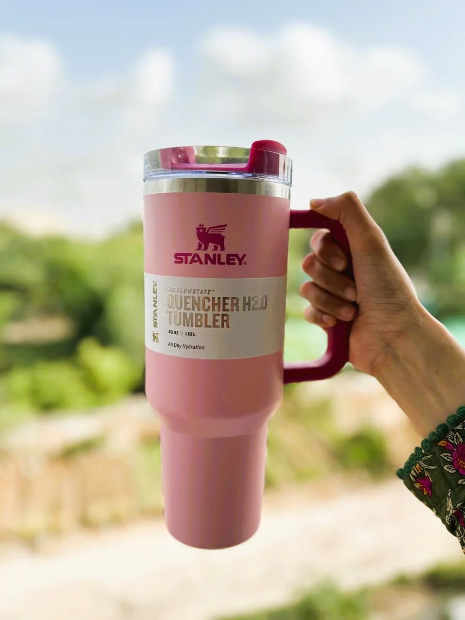Stanley Quencher H2.0 Tumbler 40 oz - Flamingo Pink