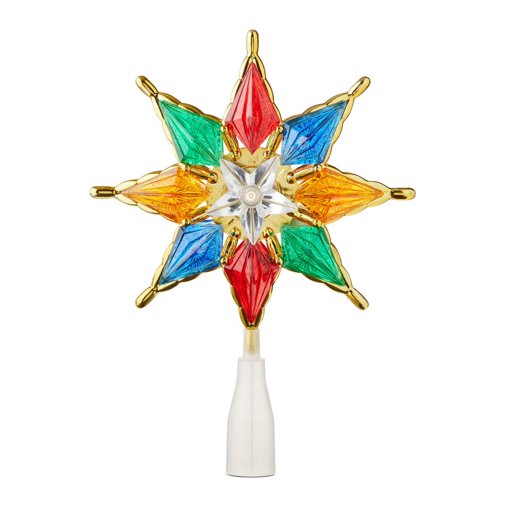 LED Star Christmas Tree Topper, Multicolor, 8", by Holiday Time