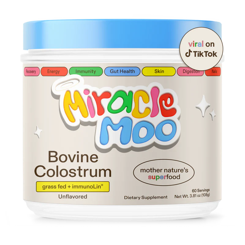 Miracle Moo Colostrum Unflavored powder 60 servings