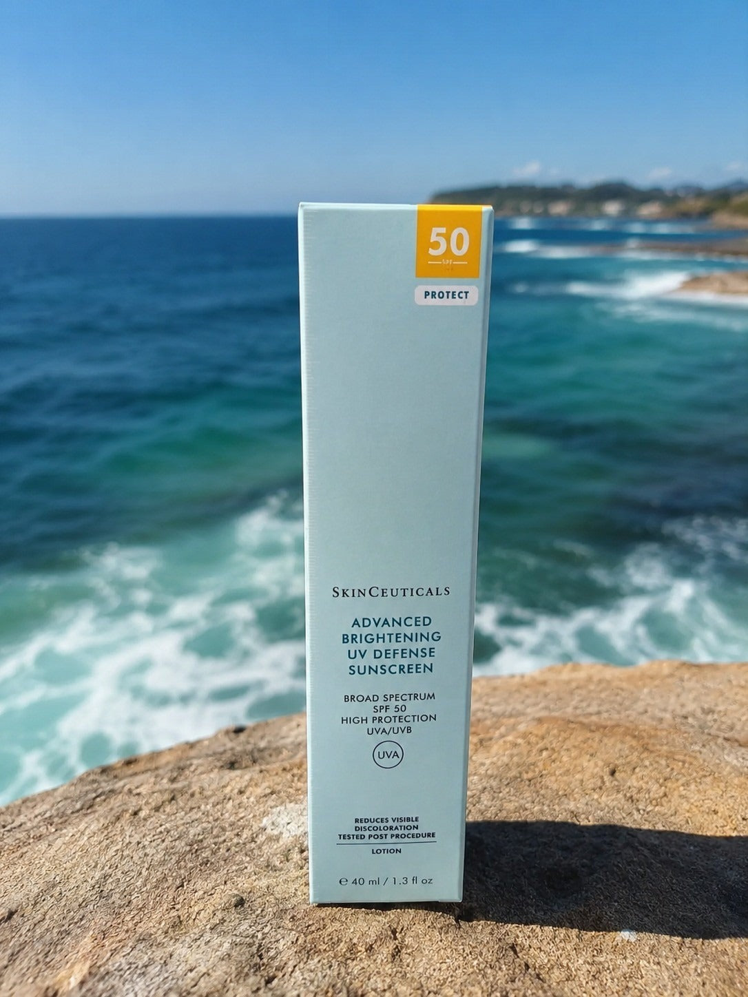 SkinCeuticals Advanced Brightening UV Defense Sunscreen SPF 50 Broad Spectrum UVA/UVB Protection Lotion, 40ml