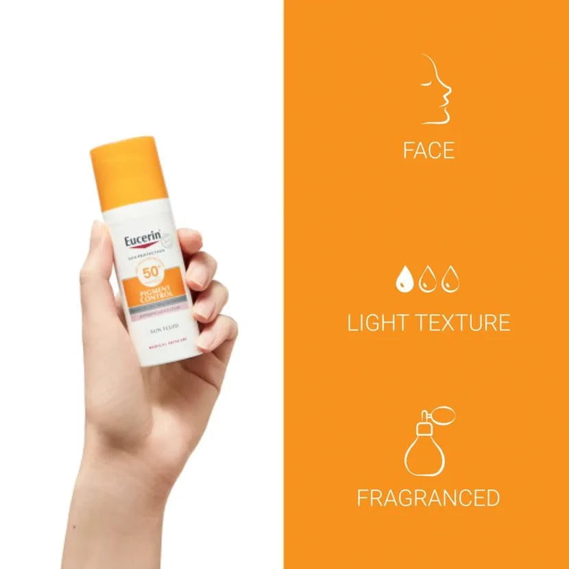 Eucerin Sun Fluid Pigment Control SPF 50+ Facial Sunscreen Anti-Dark Spot Protection 50ml