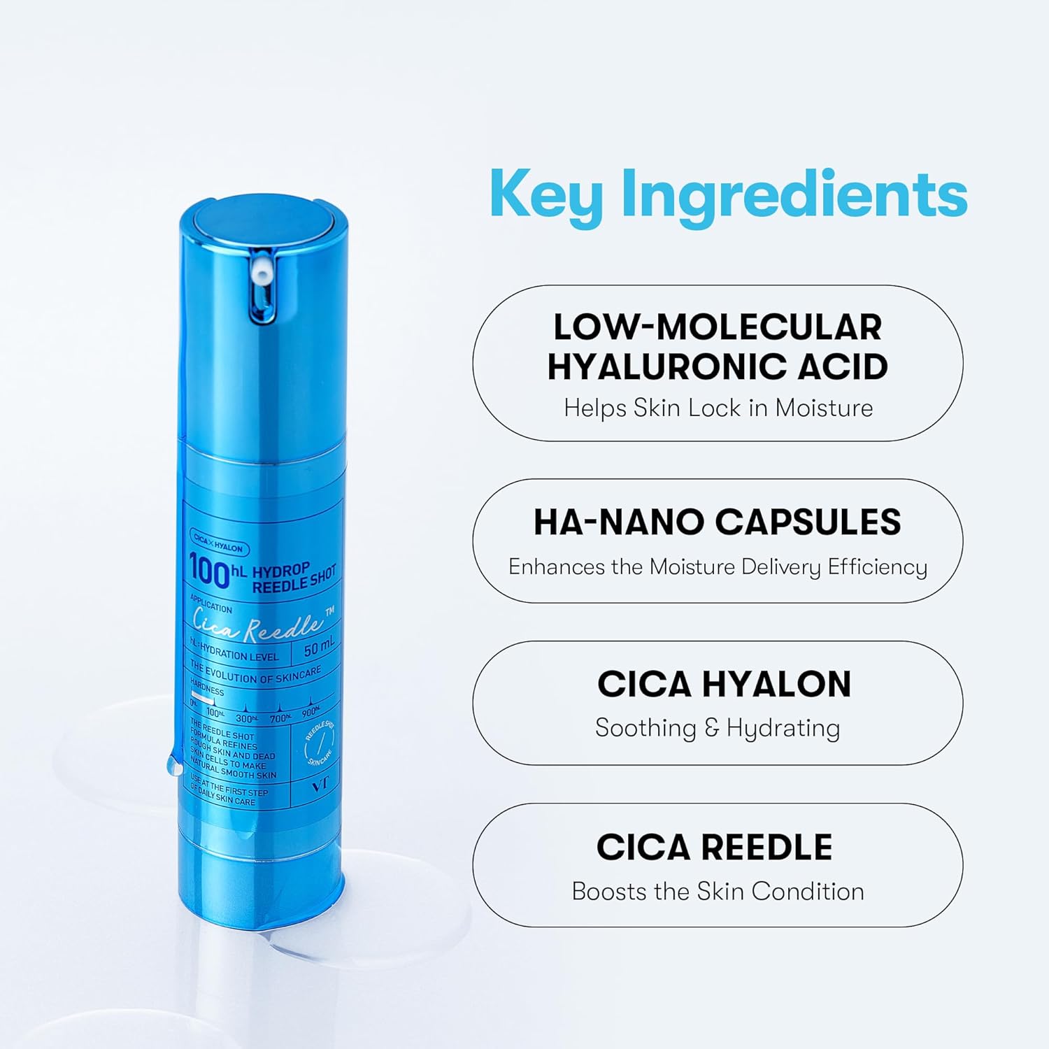 VT Hydrop Reedel Shot 100hL 50ml Smooth Cica Reedle K-Beauty