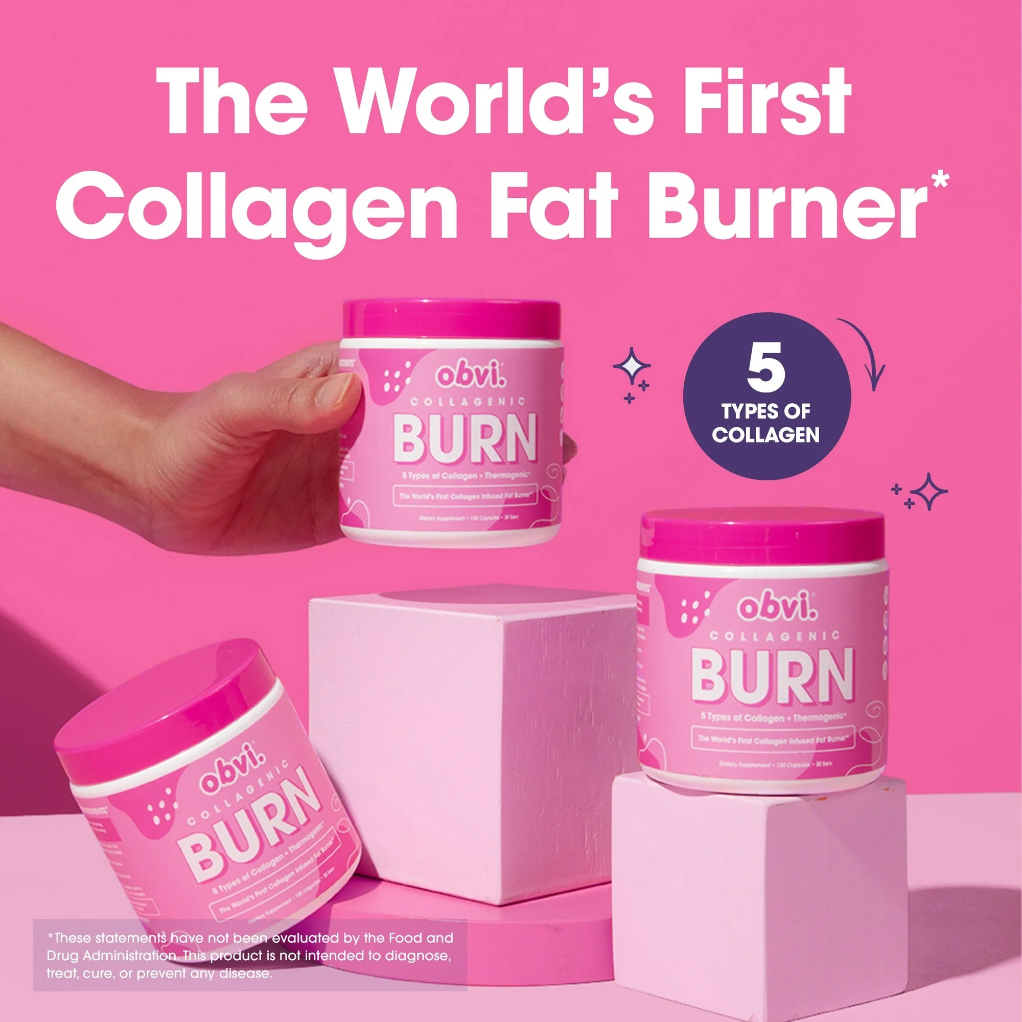 Obvi Collagenic Burn for Weight Loss (120 Capsules)