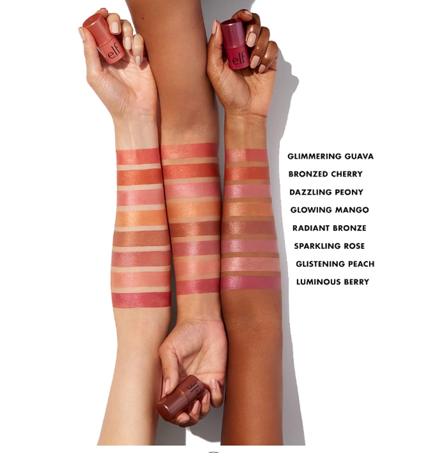 e.l.f. Monochromatic Multi Stick for Eyes Lips Cheeks – Dazzling Peony