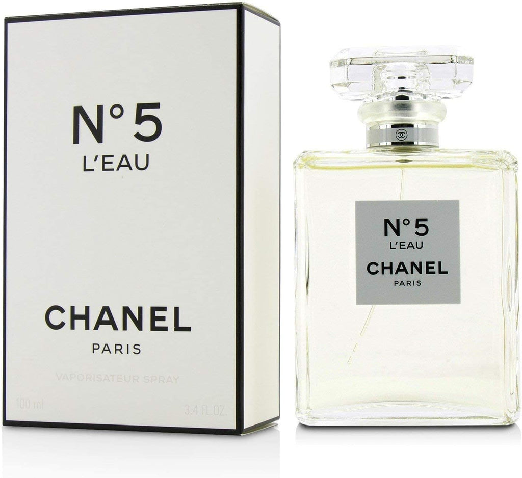Chanel No. 5 L’Eau EDT 100ml / 3.4oz – Fresh Floral Women’s Perfume, Luxury Everyday Fragrance