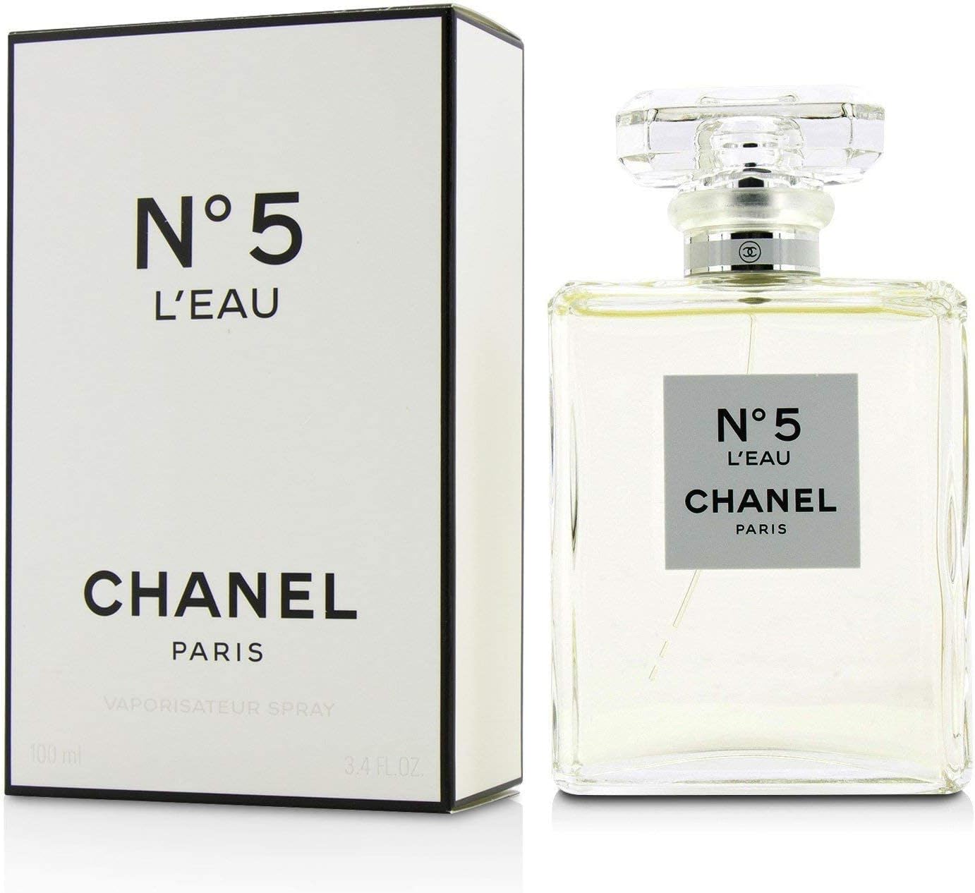 Chanel No. 5 L’Eau EDT 100ml / 3.4oz – Fresh Floral Women’s Perfume, Luxury Everyday Fragrance
