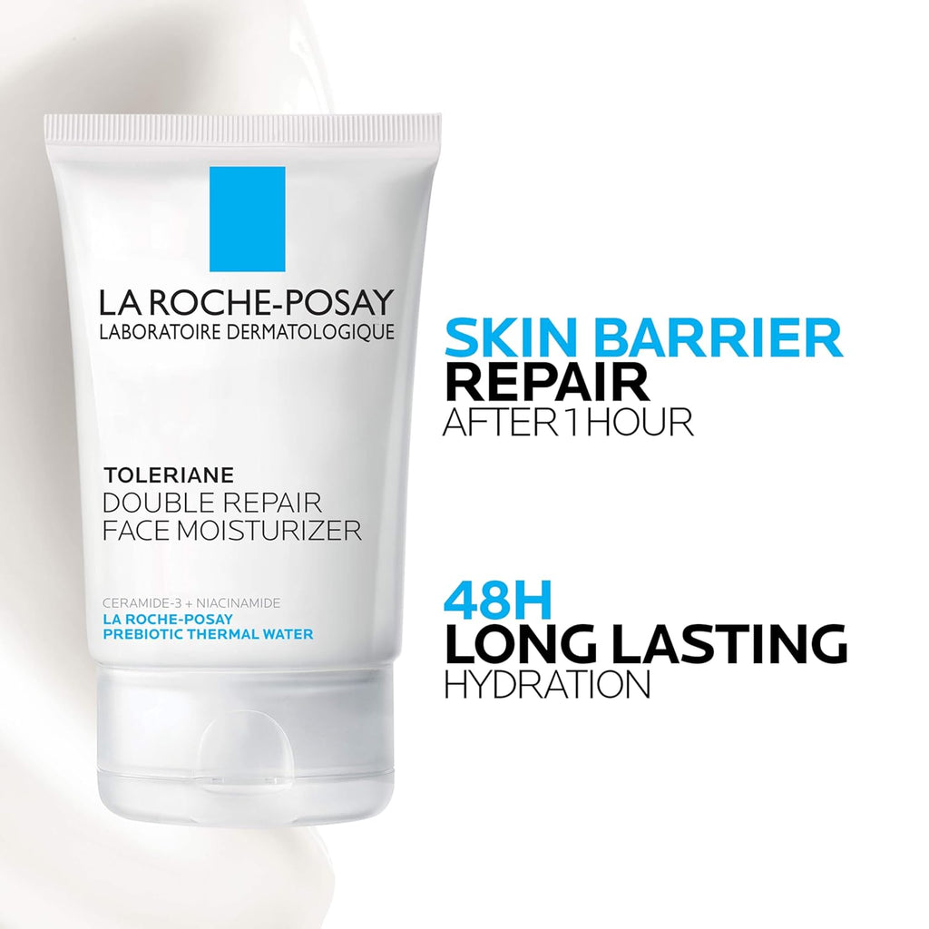 LA ROCHE-POSAY Toleriane Face Moisturizer, Ceramide & Niacinamide, 3.38oz