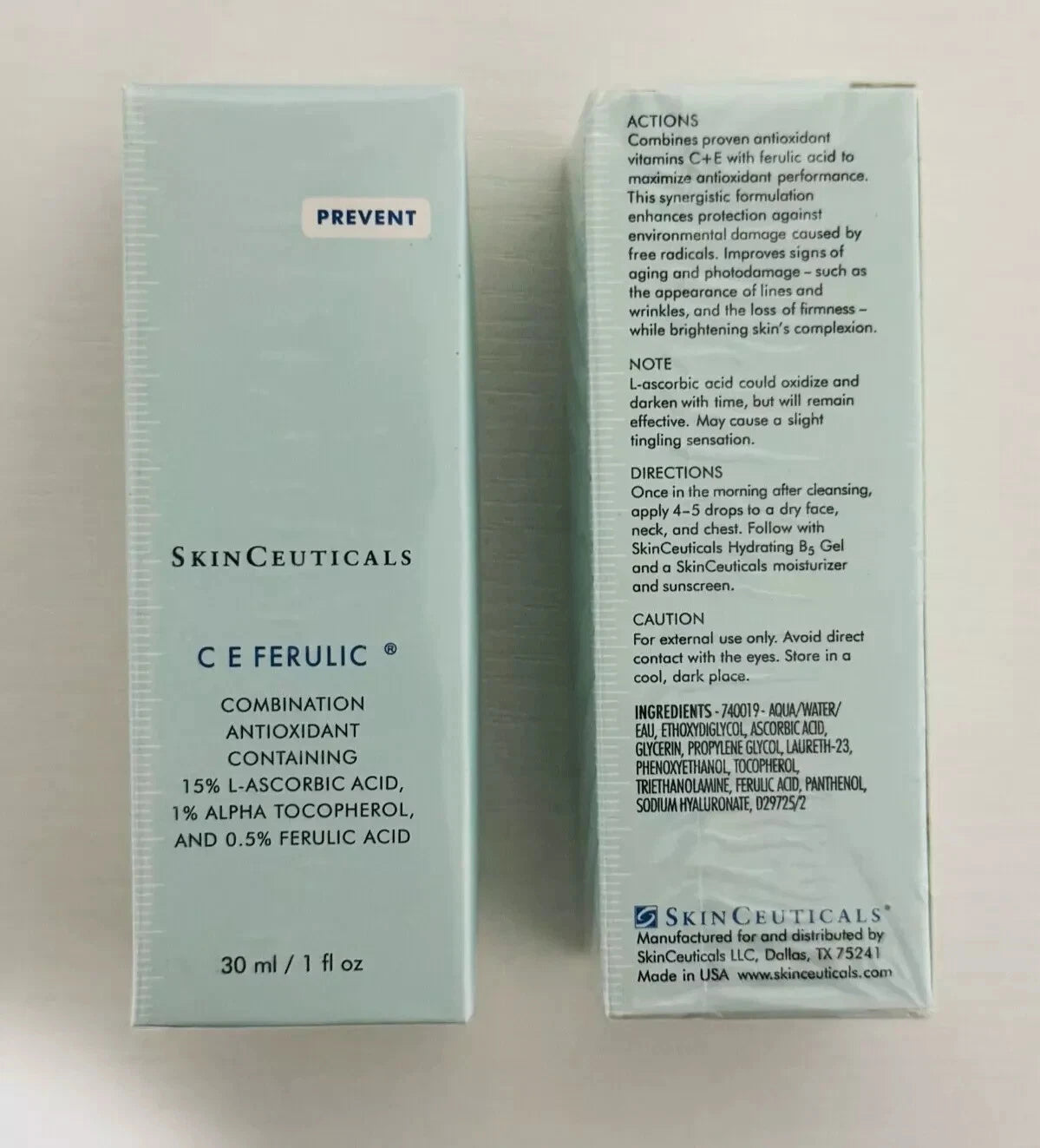 SkinCeuticals C E Ferulic Antioxidant Serum 30ml / 1 fl oz – Full Size Sealed Box